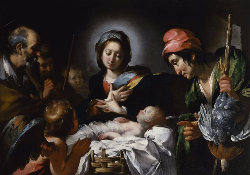 Adoration of the Shepherds by Bernardo Strozzi