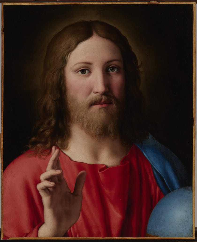 "Salvator Mundi" by Sassoferrato