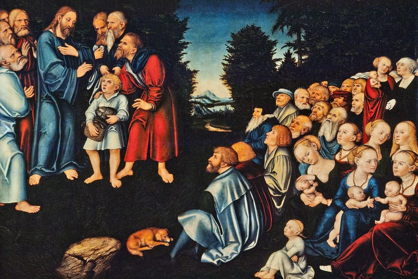 The Loaves and the Fishes by Lucas Cranach the Elder